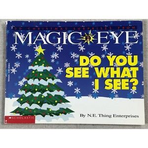 Magic Eye Christmas 3D Book Do You See What I See? 1994 Scholastic
